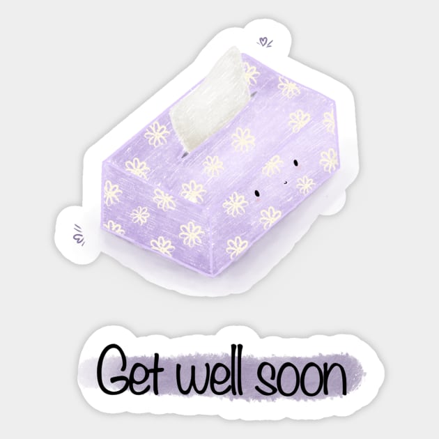 Get well soon Sticker by Mydrawingsz